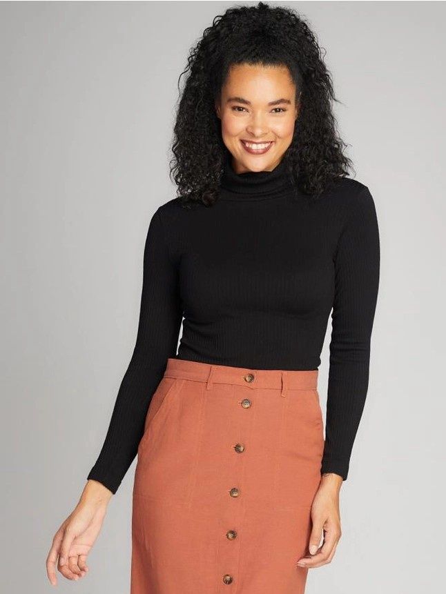 Seamless RibTurtleneck (multiple colors)