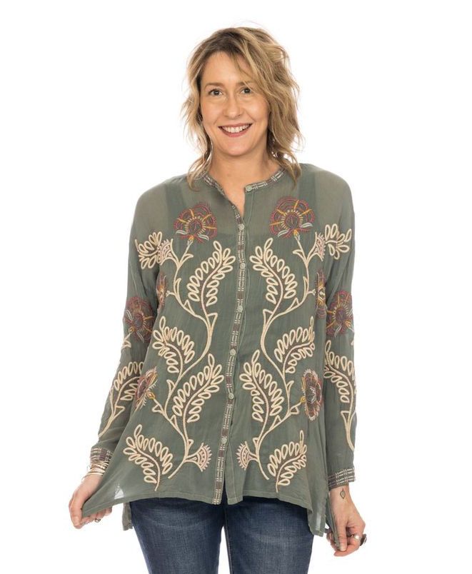 Audrey Mandarin Collar Tunic