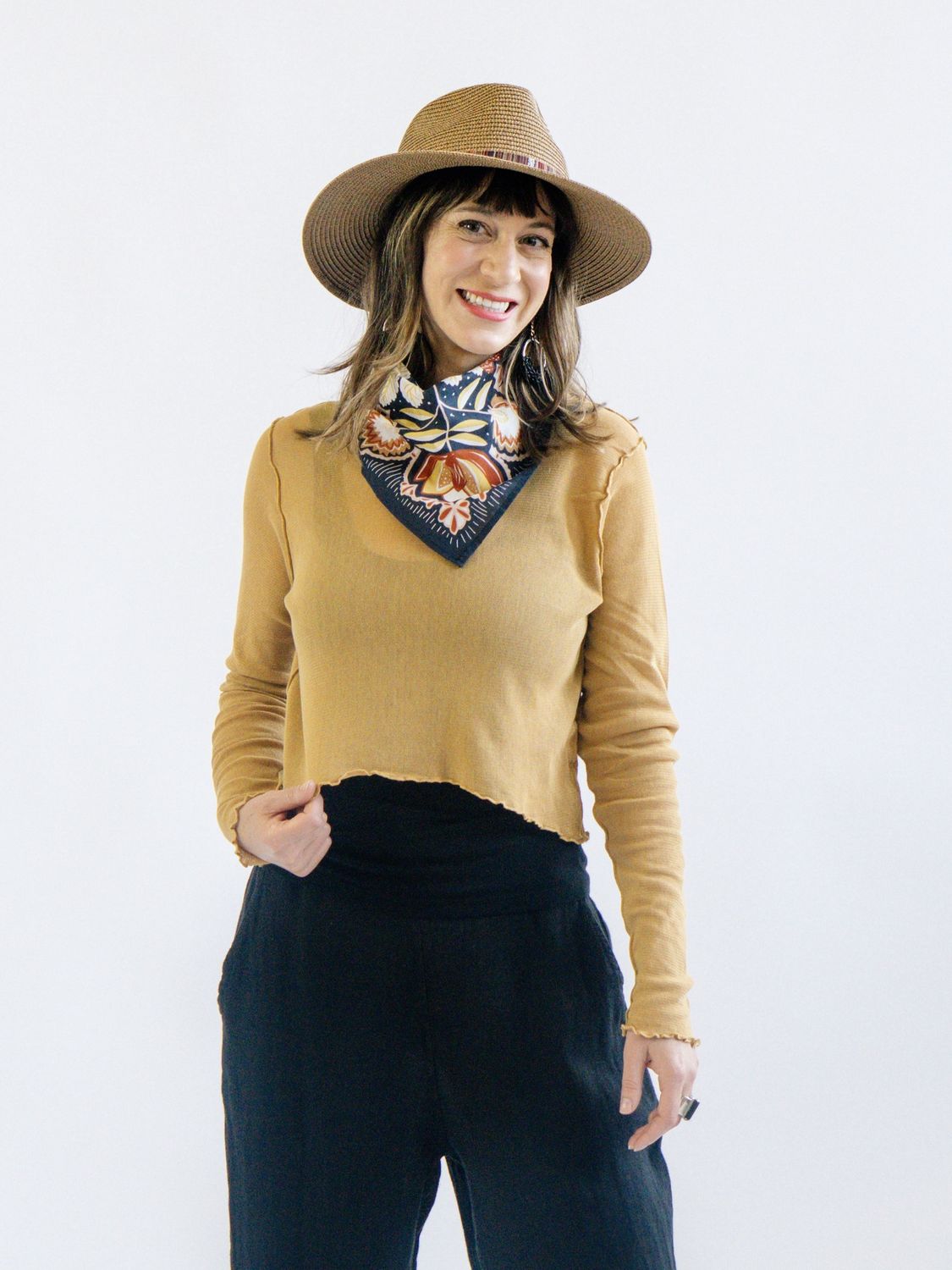 Curved Crop Top (multiple colors)