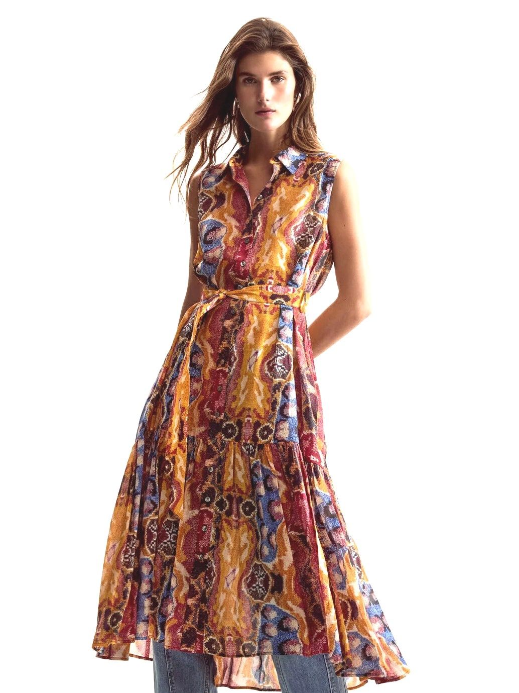 Bohemian Button-Up Dress