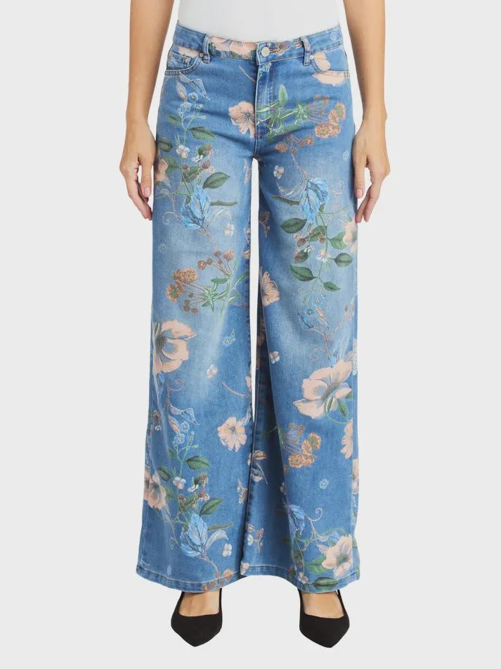 Floral Print Wide Leg