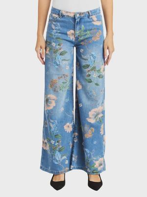 Floral Print Wide Leg