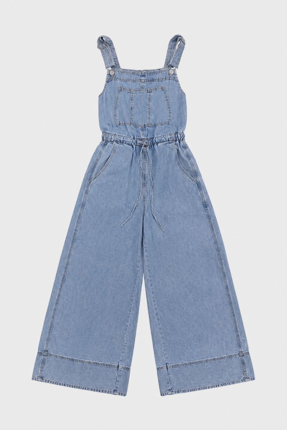 Cinched Wide Leg Overall