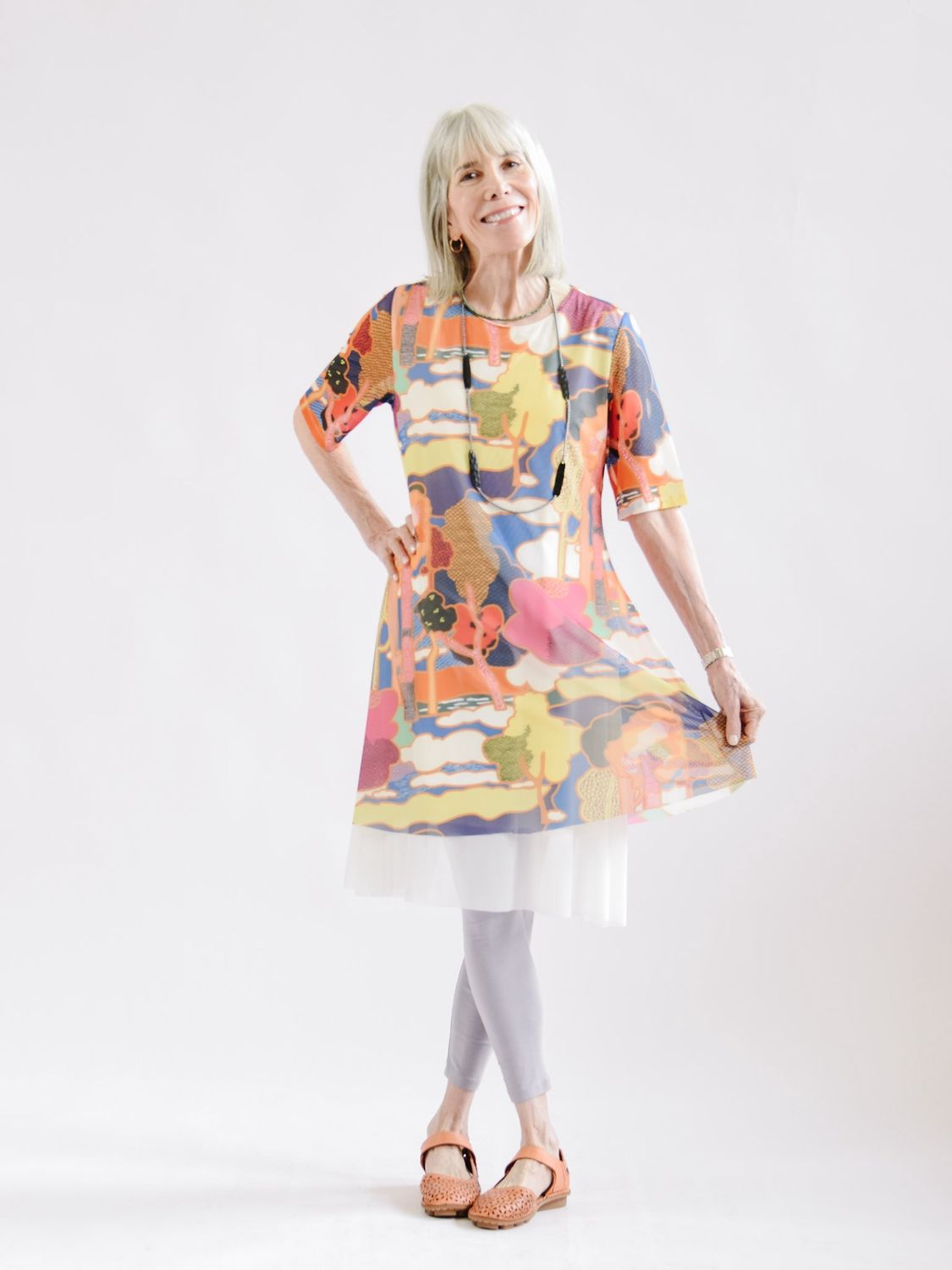 Mazza Dress, Color: Misaki, Size: S