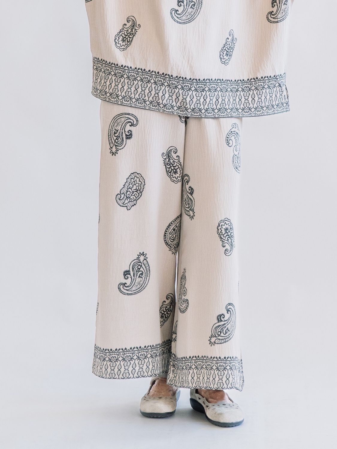 Paisley Wide Leg Pant