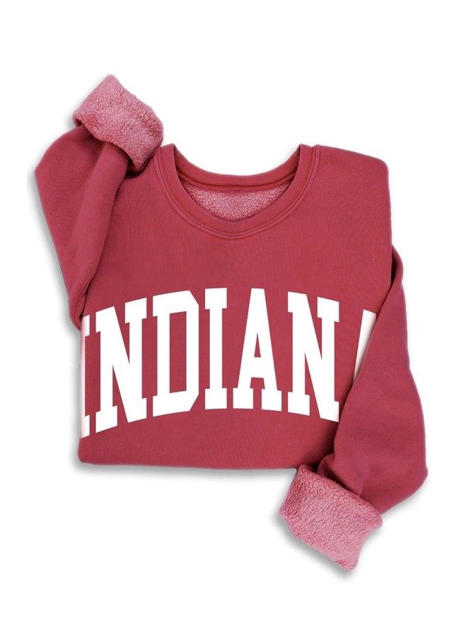 Indiana Mineral Sweatshirt (multiple colors), Color: Mineral Red, Size: S