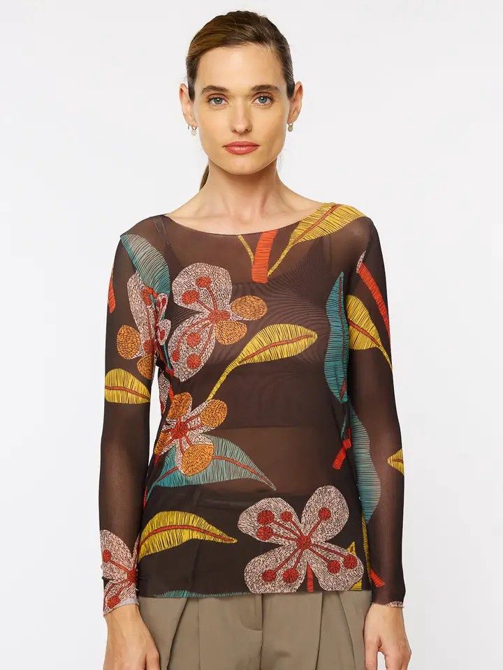 Folk Garden Sheer Top