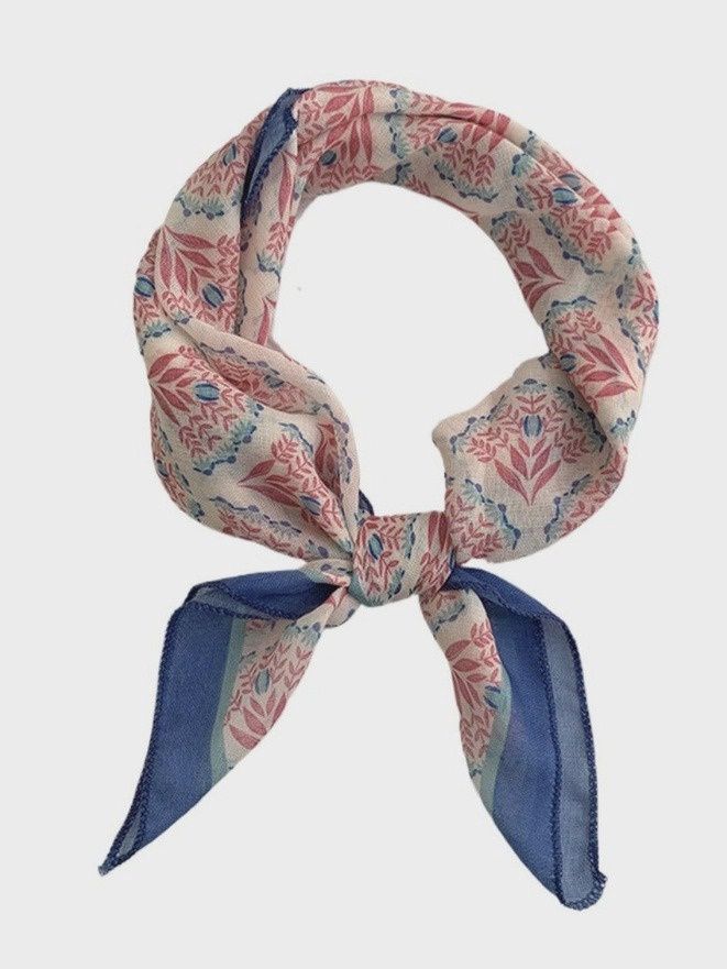 Haila Floral Square Scarf (multiple colors)