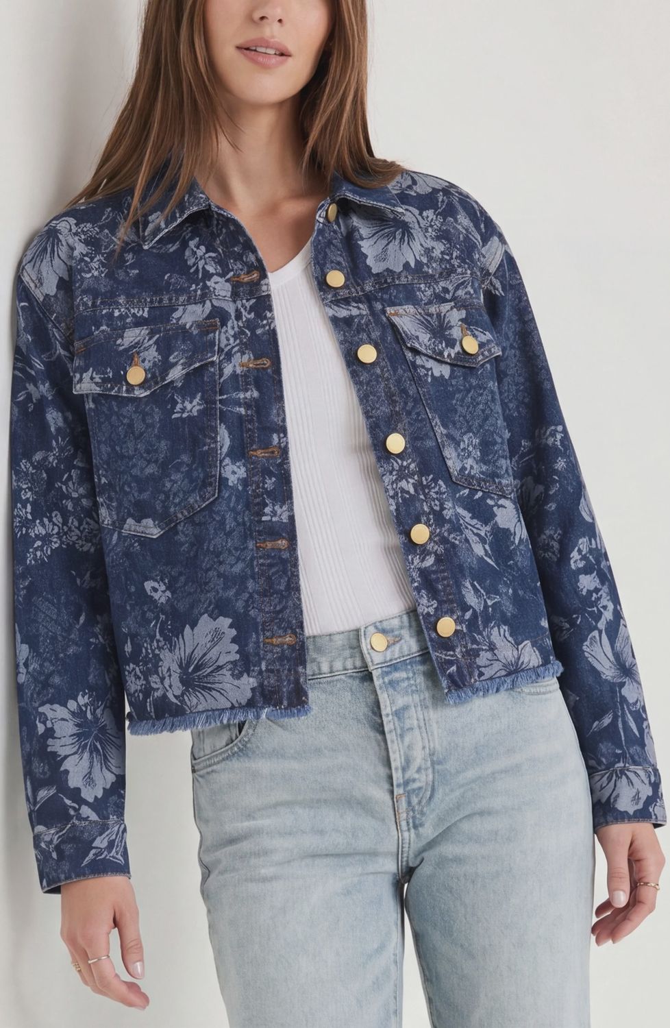 Jacquard Collared Jacket