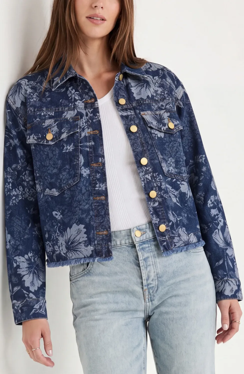 Jacquard Collared Jacket