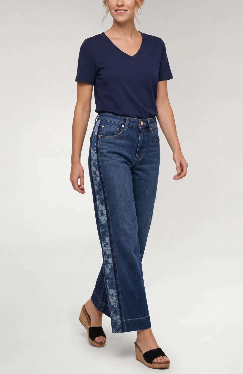 Jacquard Stride Denim
