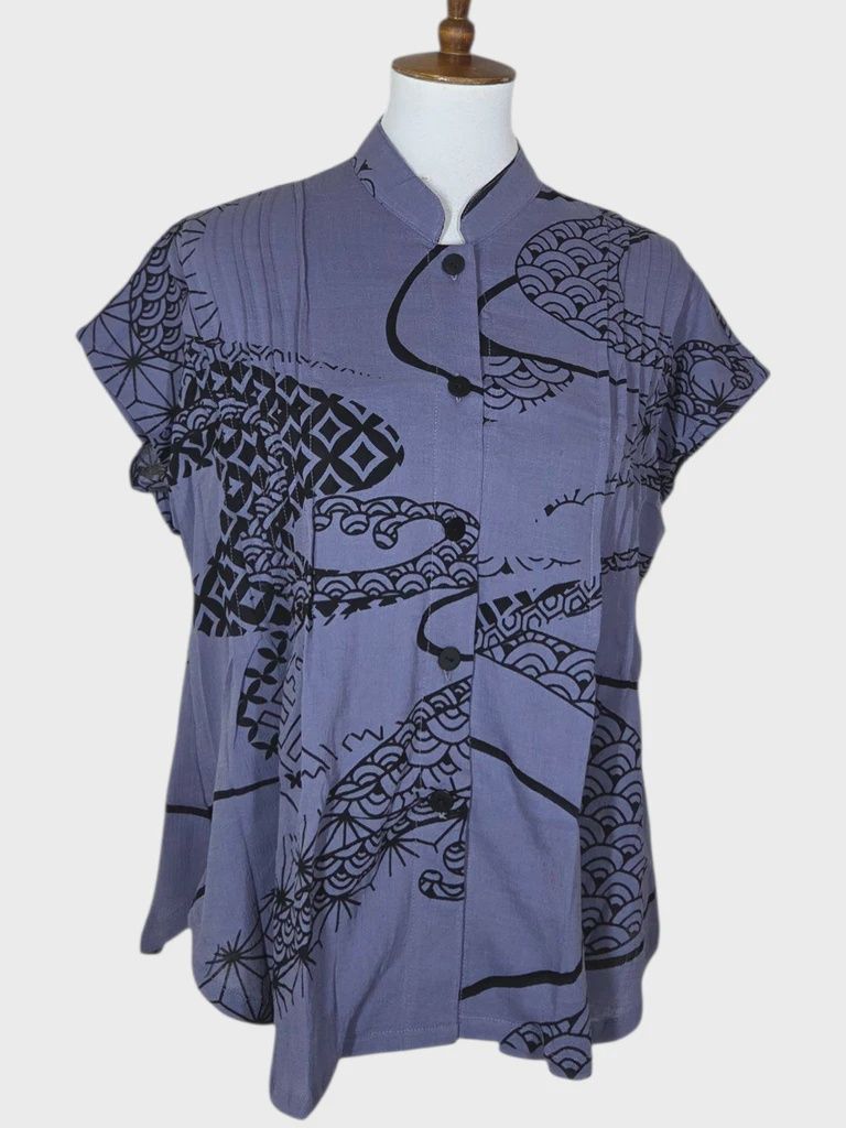 Kimono Pintuck Blouse