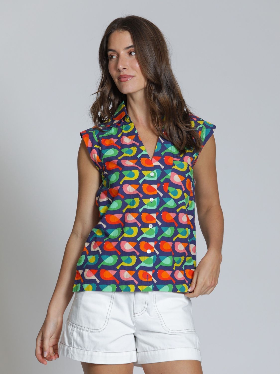 Cross-Over Sleeve Blouse
