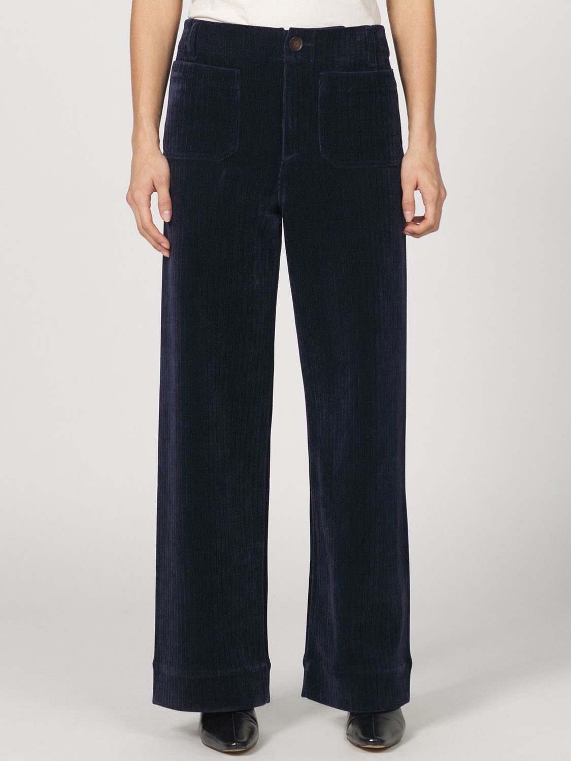 Audrey Stretch Cord Jean, Color: Black Iris, Size: 0/25