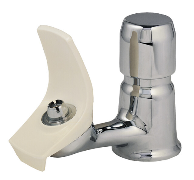 Elkay LKSS1141A Commercial Faucet, Classroom, Push Button, Flexi-Guard Bubbler, Stainless Steel, ADA