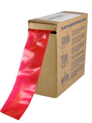 Plasti-Sleeve 3/4&quot; Red/ 27 mil FOR USE WITH ALL PIPE MATERIAL, EXCEPT CPVC, 50&#39; Roll
