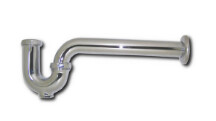 MAINLINE MLZ8700 11/4 CHROME PLATED 17 GAUGE SEMI-CAST BRASS P-TRAP WITH ZINC NUT SHALLOW ESCUTCHEON AND CLEANOUT