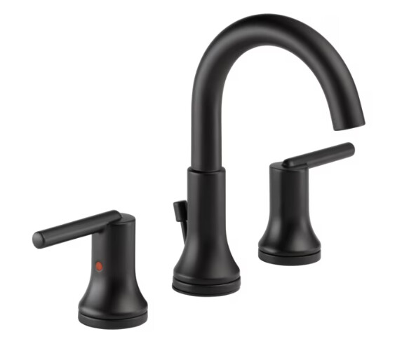 DELTA® 3559-BLMPU-DST Widespread Bathroom Faucet Matte Black