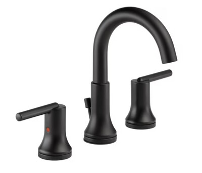 DELTA® 3559-BLMPU-DST Widespread Bathroom Faucet Matte Black