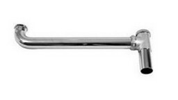 Dearborn Brass® 2108A-1 End Outlet Waste, 1-1/2 Inch, Slip, 16 Inch, Brass, Chrome Plated