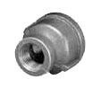 Malleable Black Iron Reducer Coupling, Inlet Size: 3/4&quot;, Outlet Size: 1/2&quot;