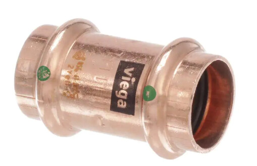 3 1/2” Propress Copper Coupling, Size: 1/2&quot;