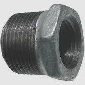1&quot; X 3/8&quot; Malleable Iron DWV Inside Hex Head Reducing Bushing