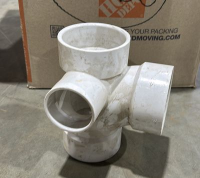 3&quot; Sanitary Tee with 2&quot; Right Handed Outlet