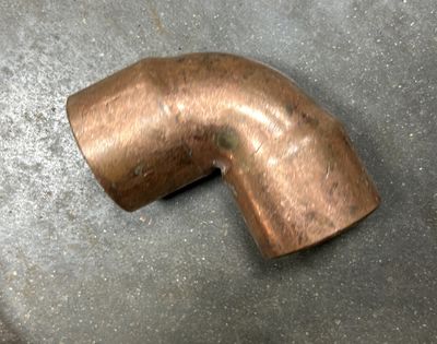 1-1/4” Wrot copper 90 degree elbow
