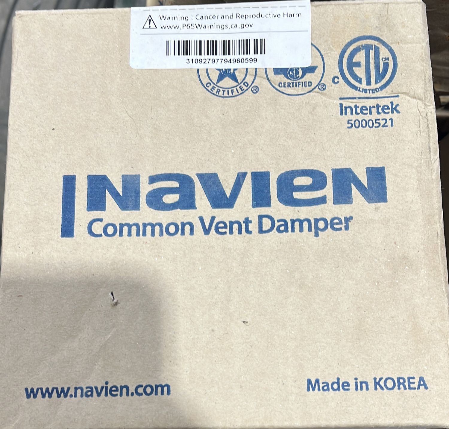Navien Vent Damper