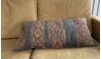 Gray and Orange Lumbar Pillow