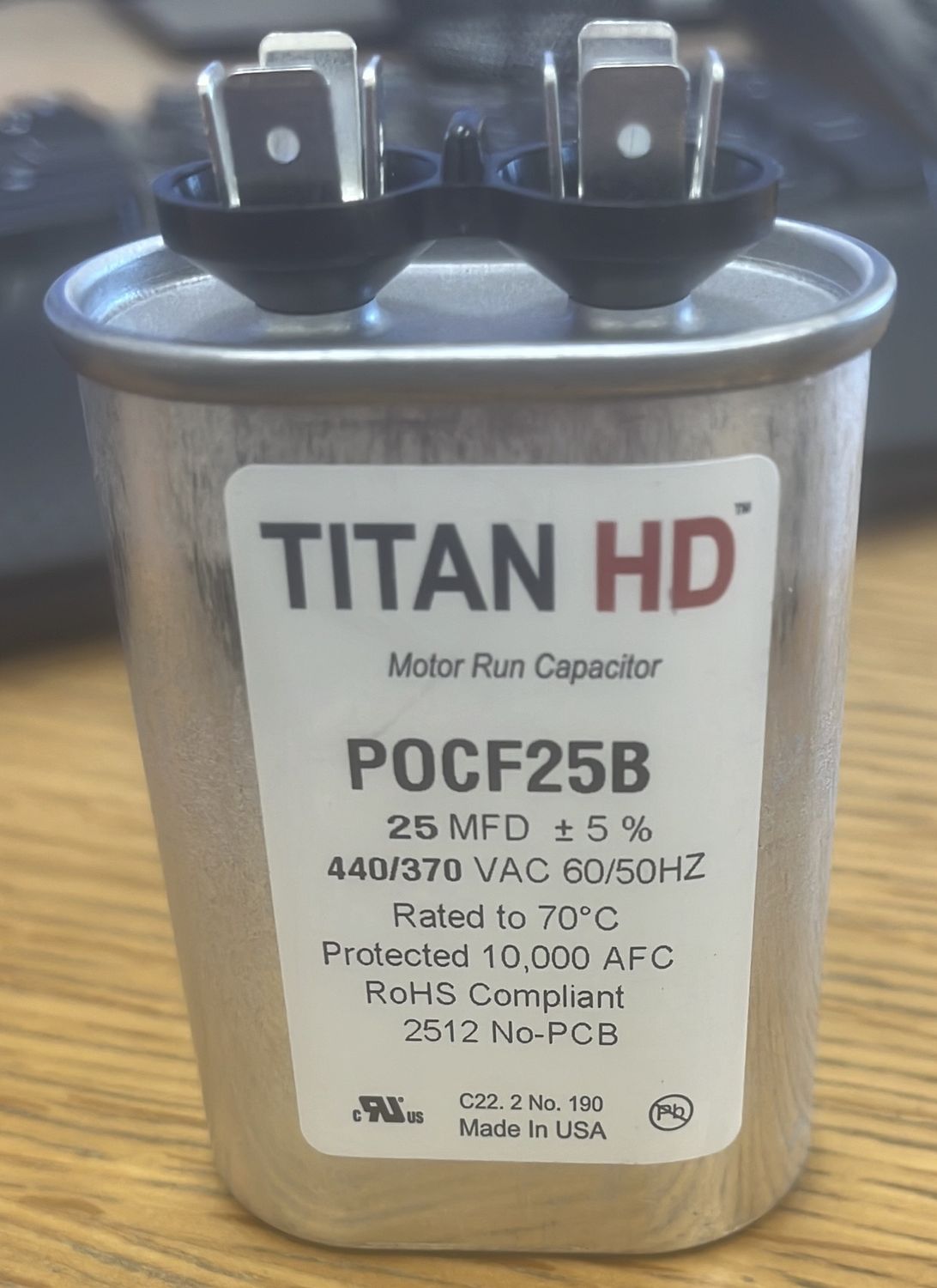 25 MFD 440/370 VAC  POCF25B