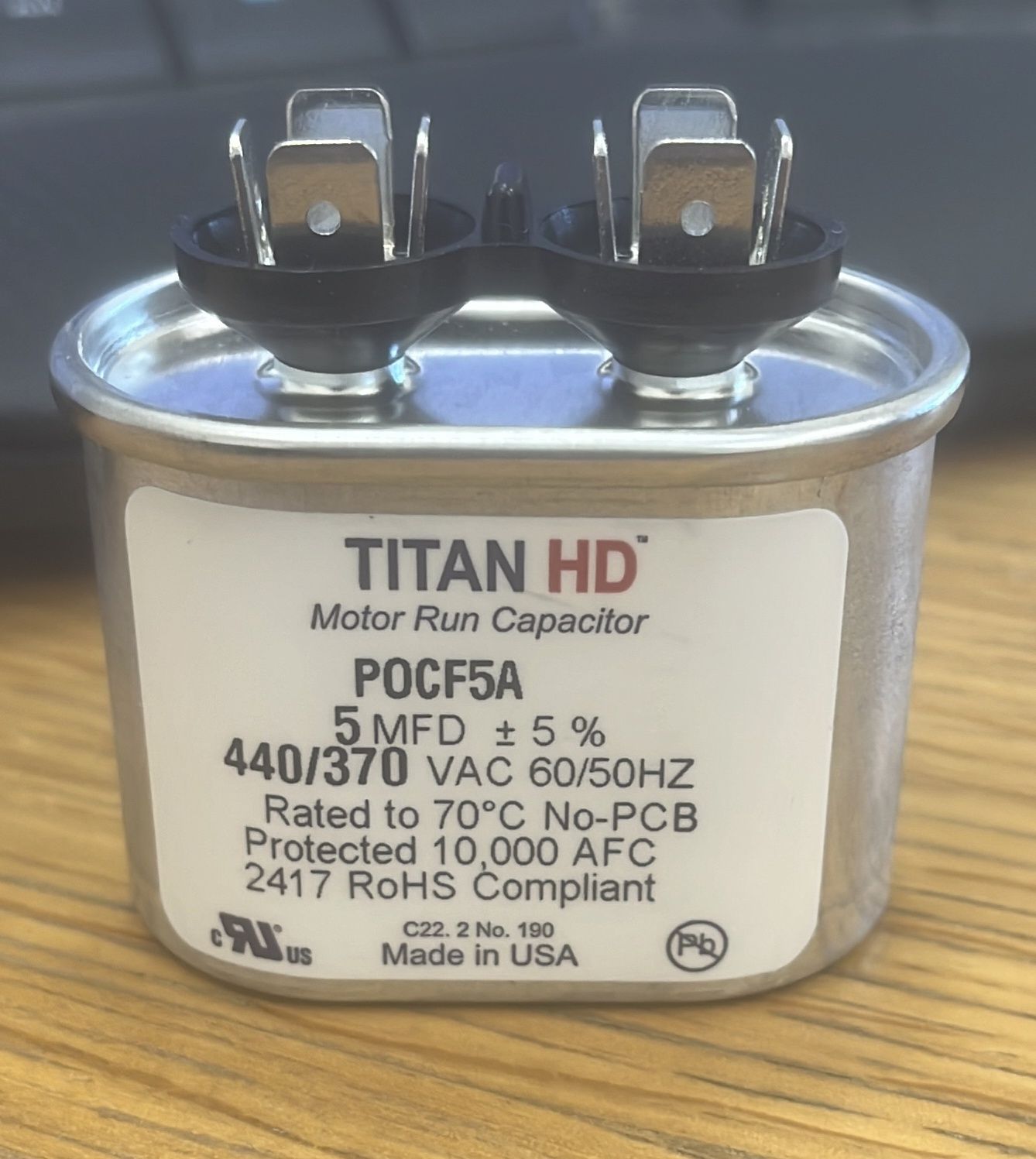 5 MFD 440/370 VAC  POCF5A