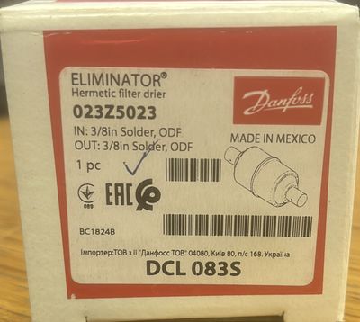 DCL 083S DRIER DANFOSS 3/8 023Z5023