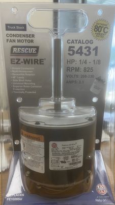 1/4-1/8 HP 825 RPM 208/230 48 FR