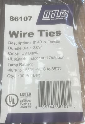 8&quot; Zip ties  100pack