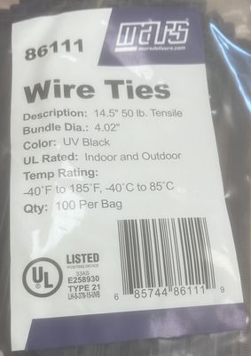 14 inch Zip ties
