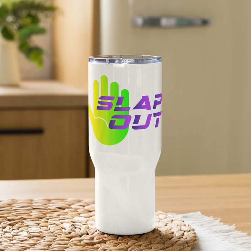 Travel mug with a handle