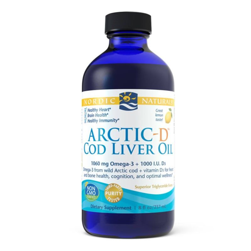 Nordic Naturals – Arctic-D Cod Liver Oil – 8 oz