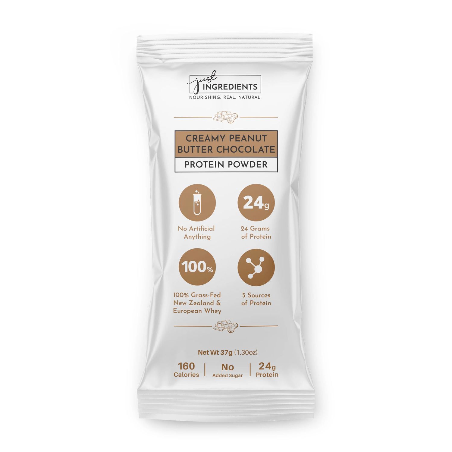 Just Ingredients – Creamy Peanut Butter Protein Powder – Stick
