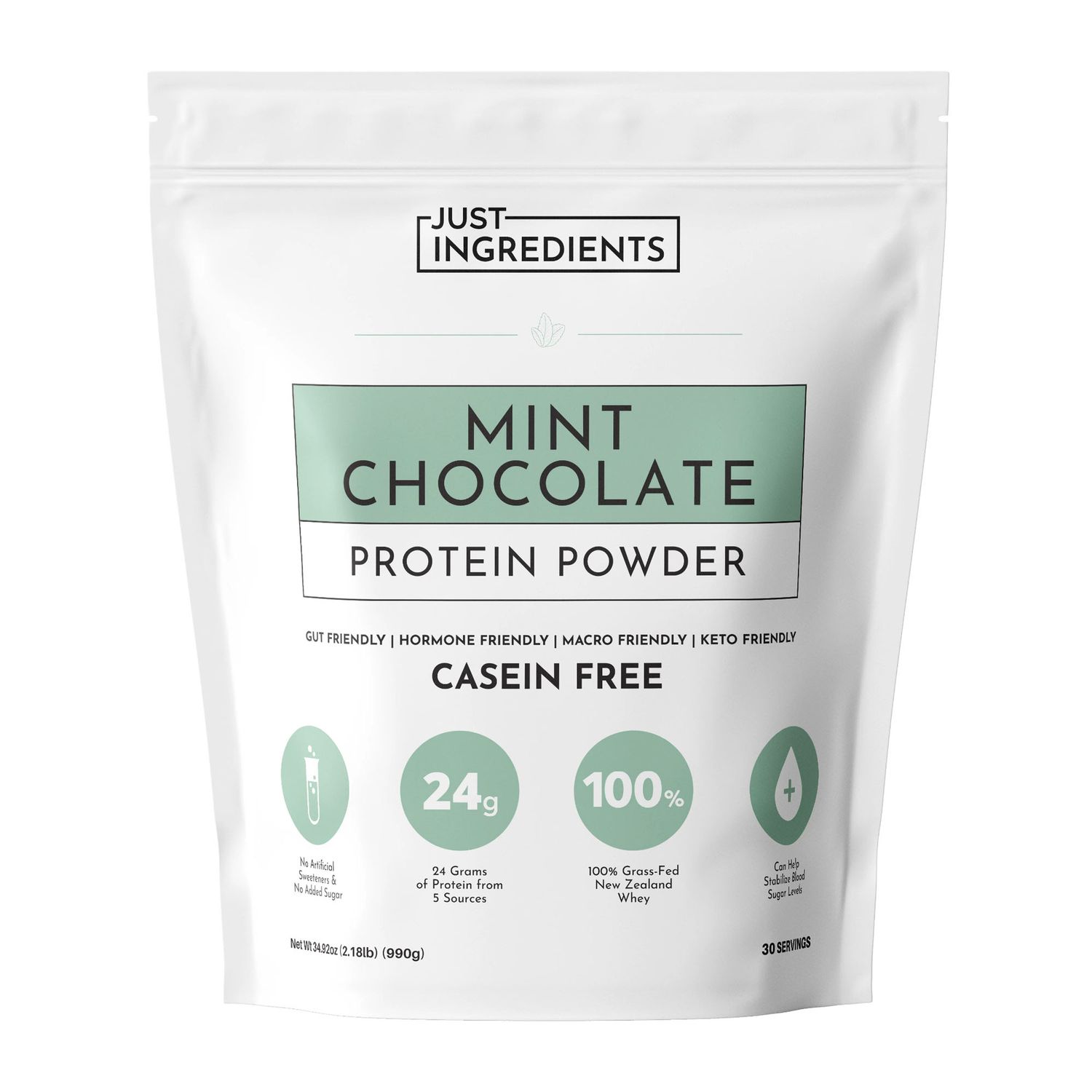Just Ingredients – Mint Chocolate Protein Powder