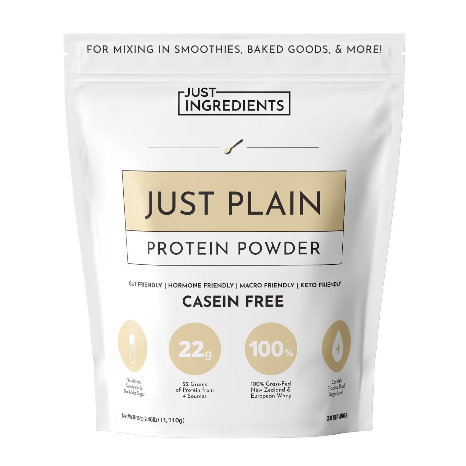 Just Ingredients – Just Plain Protein Powder