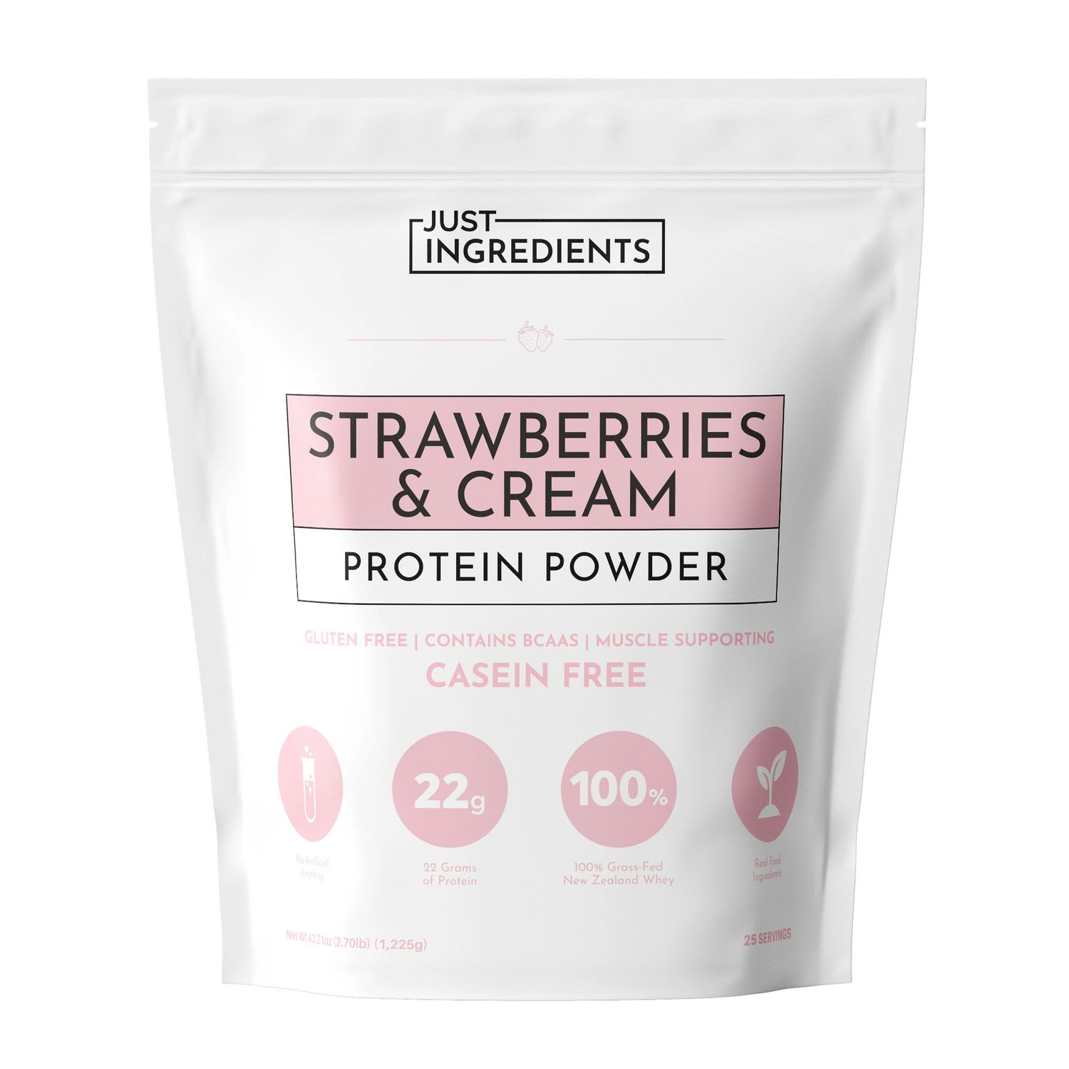 Just Ingredients – Strawberries &amp; Cream Protein Powder