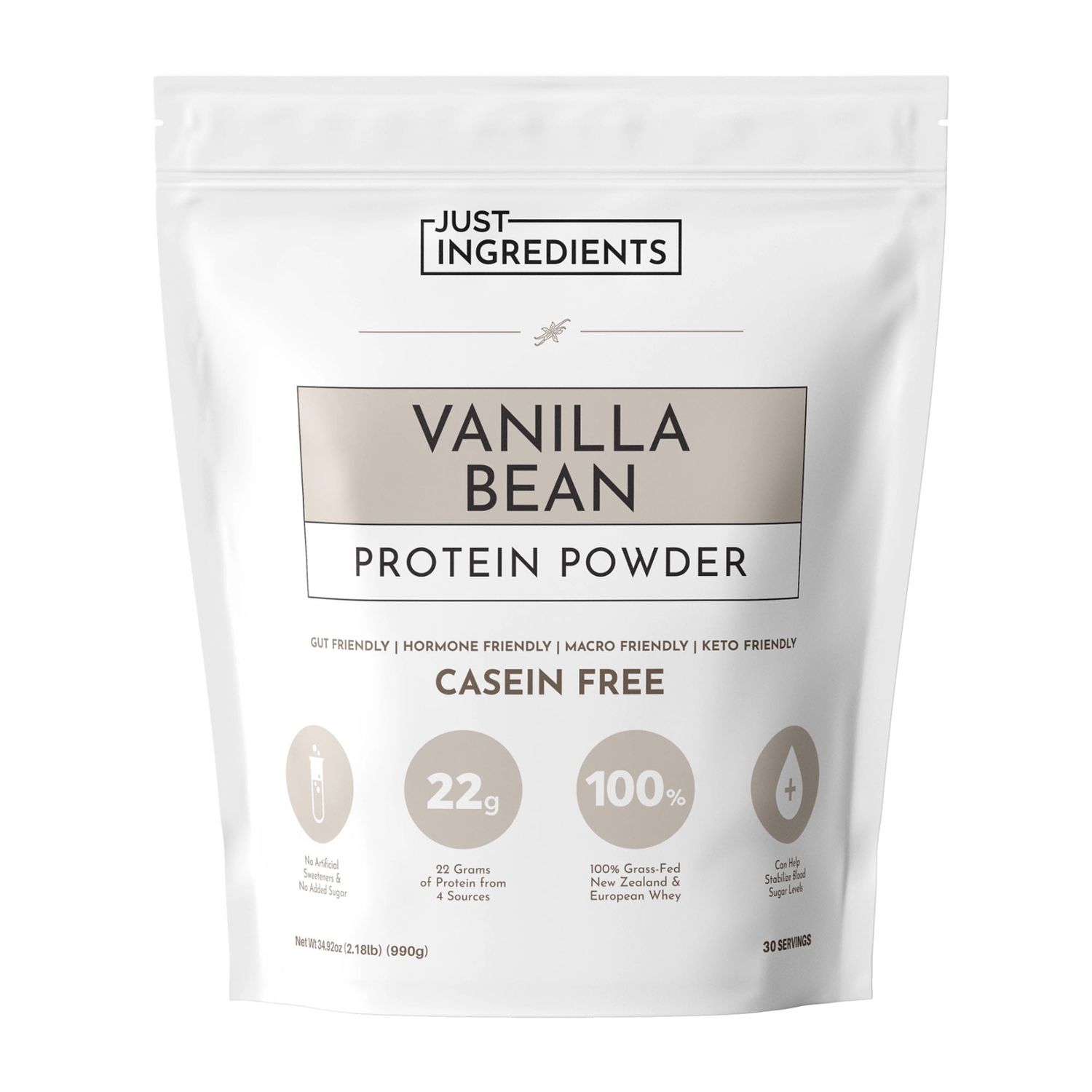 Just Ingredients – Vanilla Bean Protein Powder