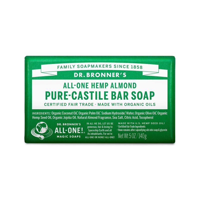 Dr.  Bronner&#39;s Organic Castile Bar Soap - Almond