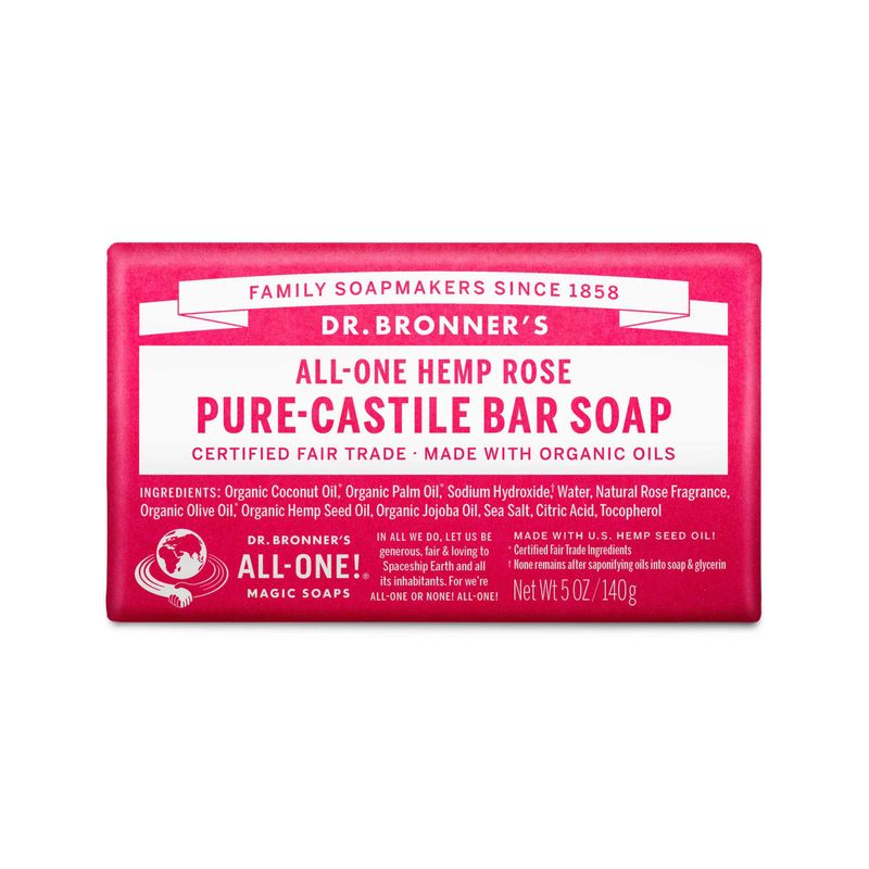 Dr.  Bronner&#39;s Organic Castile Bar Soap - Rose