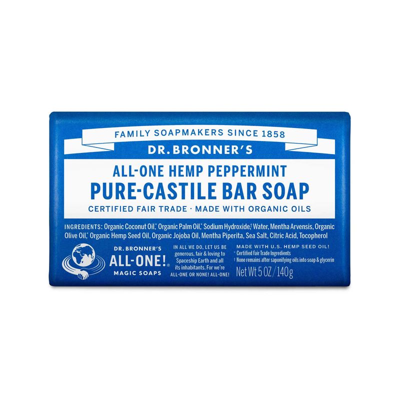 Dr.  Bronner&#39;s Organic Castile Bar Soap - Peppermint