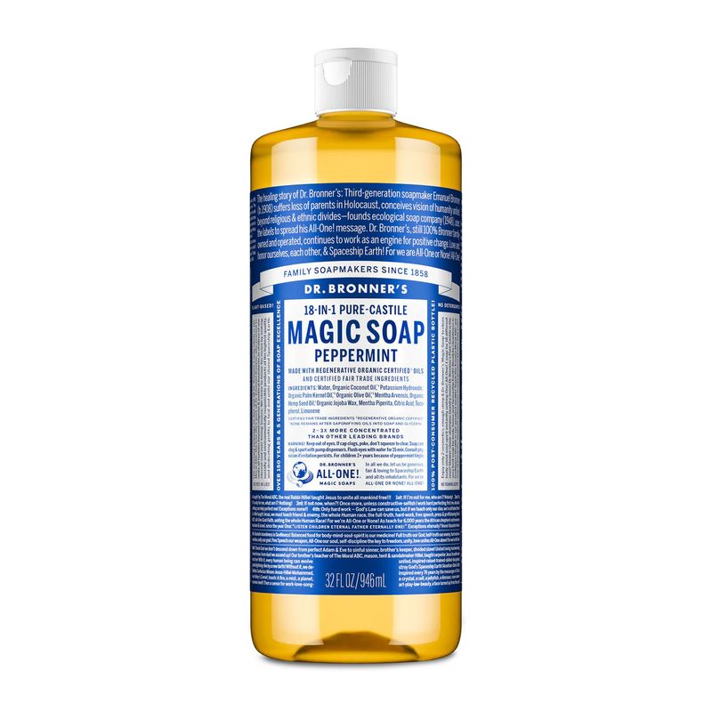 Dr.  Bronner&#39;s Organic Castile Liquid Soap - Peppermint - 32 oz
