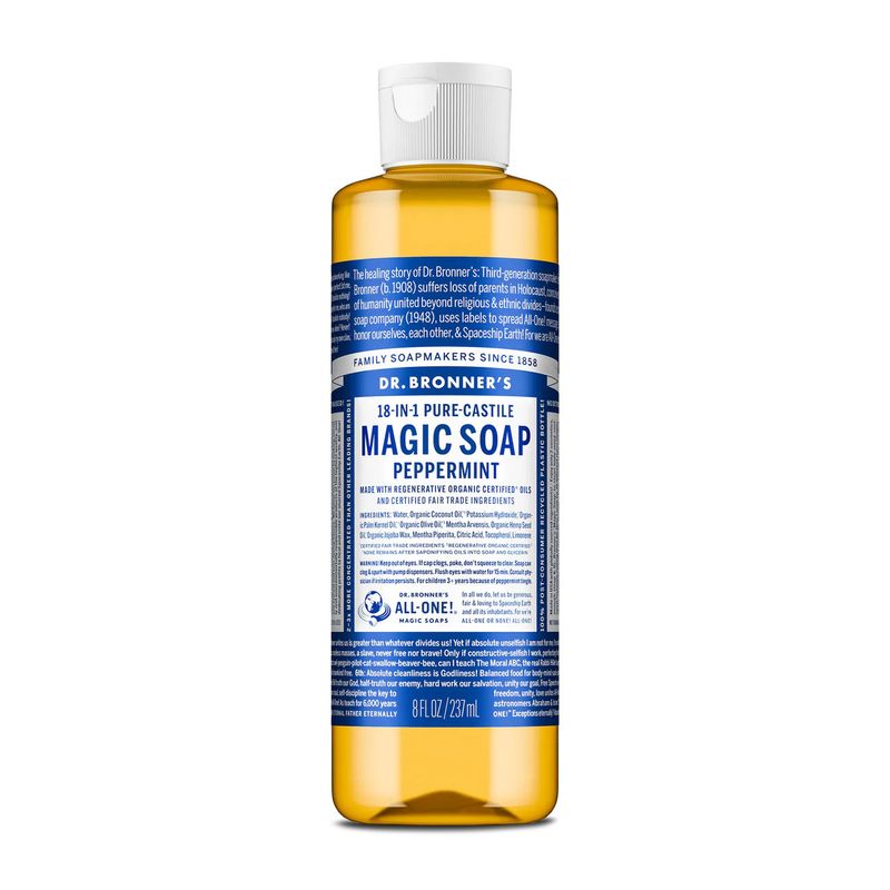 Dr.  Bronner&#39;s Organic Castile Liquid Soap - Peppermint - 8 oz