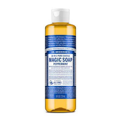 Dr.  Bronner&#39;s Organic Castile Liquid Soap - Peppermint - 8 oz